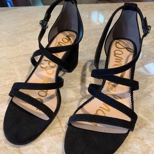 Sam Edelman Stacie Black Suede Sandals